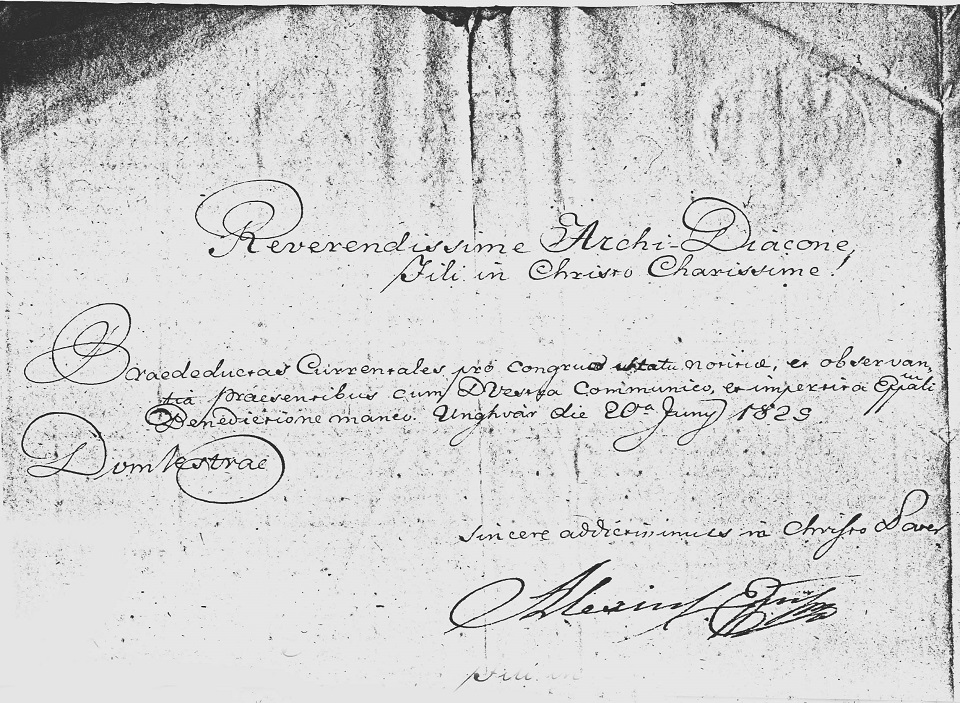 Volosinovszky fest� eltiltatik (1825)